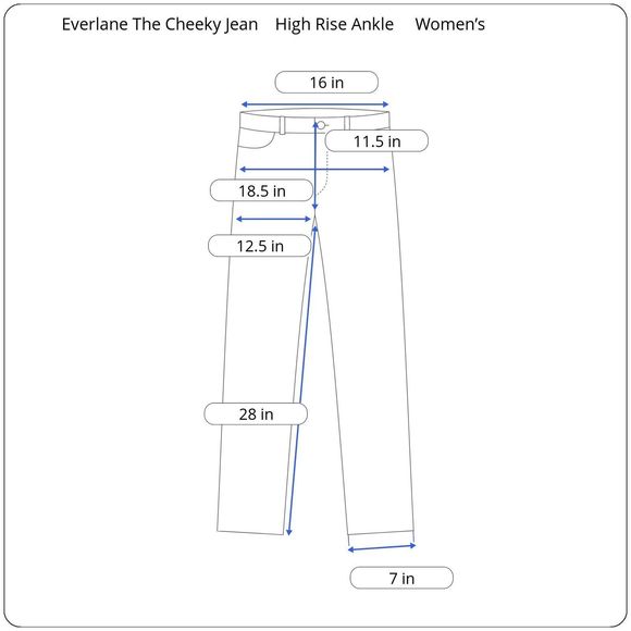 Everlane The Cheeky Jean Size 30 (32x28) Blue Raw Hem Ankle High Rise Distressed - Picture 13 of 13